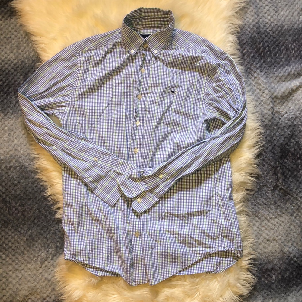 Vineyard vines slim fit whale M button down